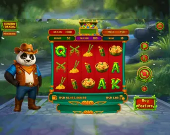 cowboy panda hold and spin