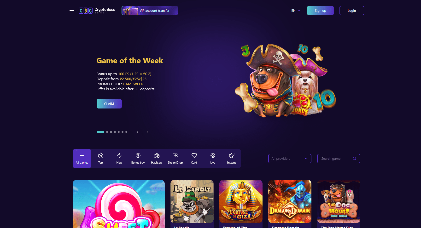 Online Casino Cryptoboss